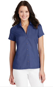 Port Authority® Ladies Textured Camp Shirt L662