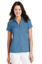 Load image into Gallery viewer, Port Authority® Ladies Textured Camp Shirt L662