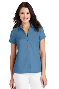 Port Authority® Ladies Textured Camp Shirt L662