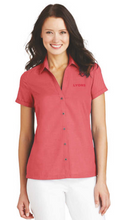 Load image into Gallery viewer, Port Authority® Ladies Textured Camp Shirt L662
