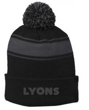 Load image into Gallery viewer, Sport-Tek Stripe Pom Pom Beanie STC28